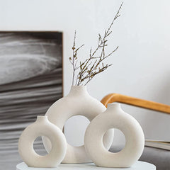 QLOFEI lot de 3 vases devant, apporte élégance minimaliste