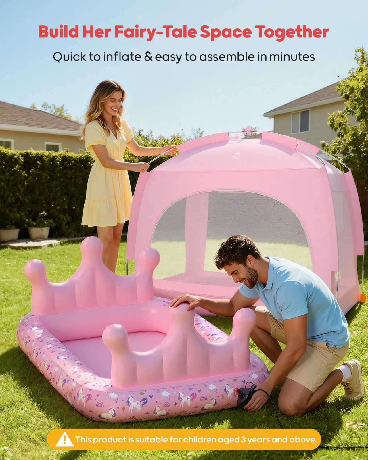 QPAU matelas enfant utilisé par une fillette illustrant confort et jeu