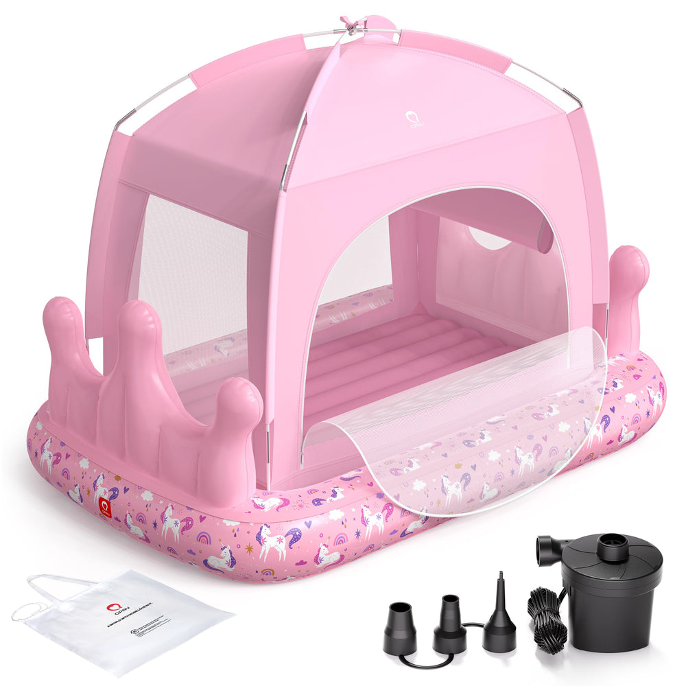 QPAU matelas princesse vue avant montrant design féerique et confort