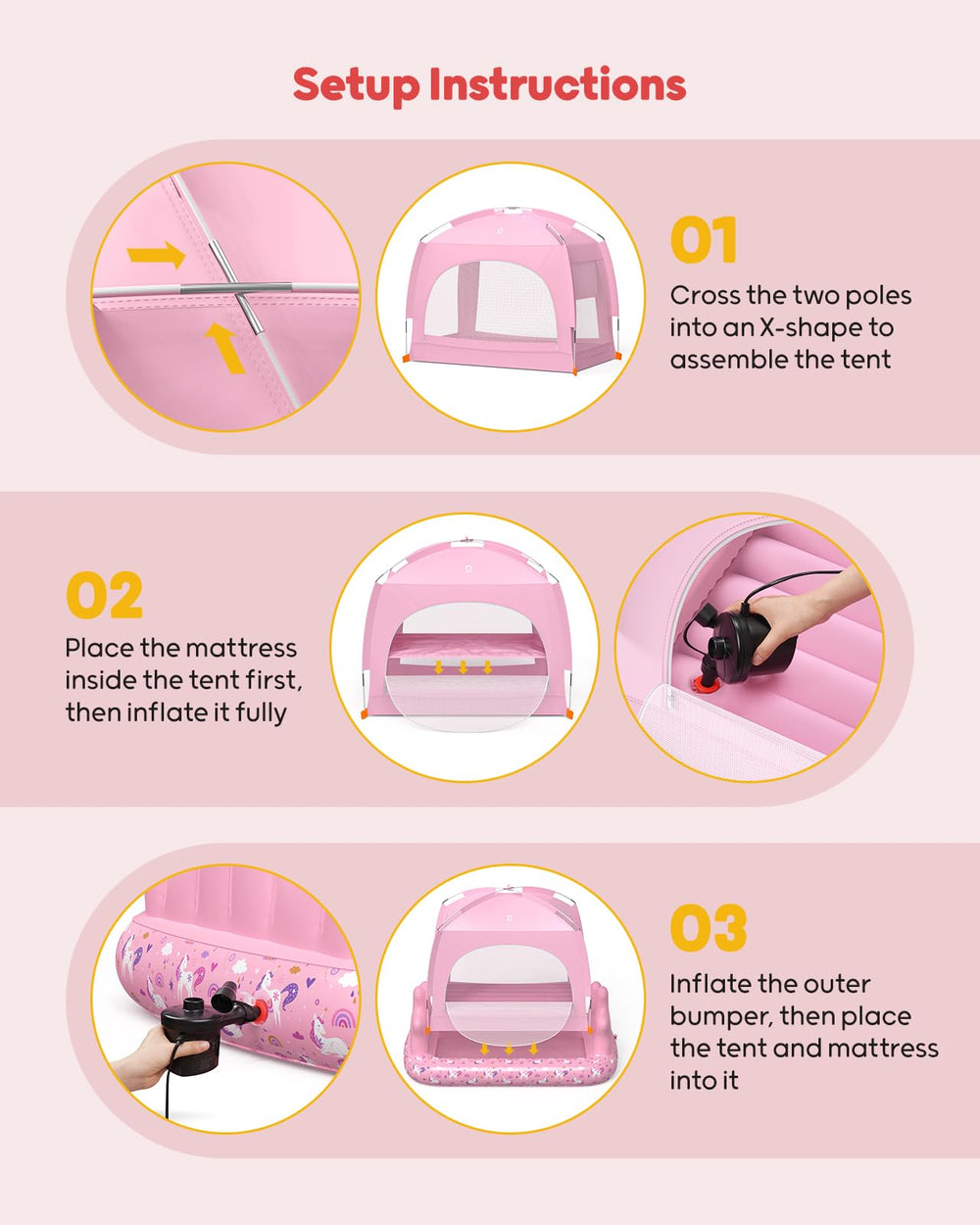 QPAU matelas plié dans sac de transport prêt au voyage et rangement facile