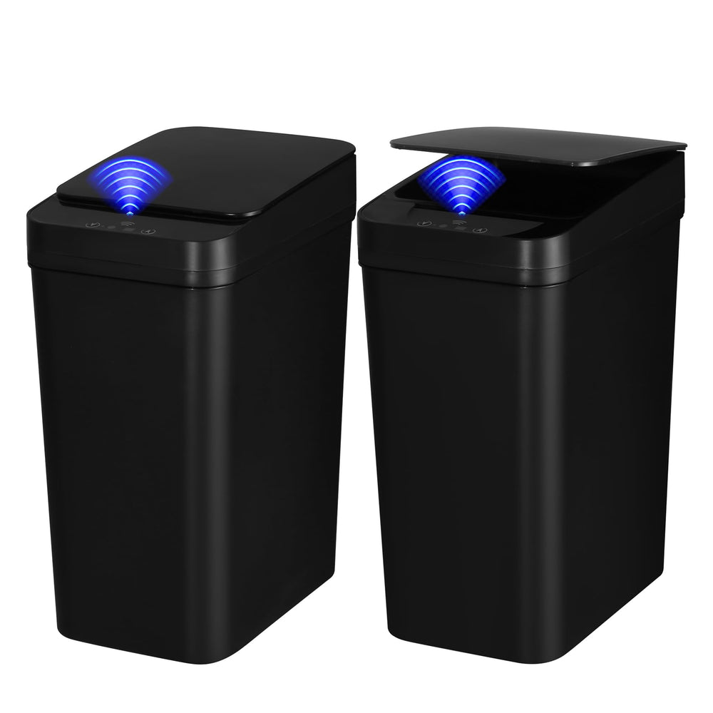 QSFWCSM face avant de la poubelle noire, design compact et discret