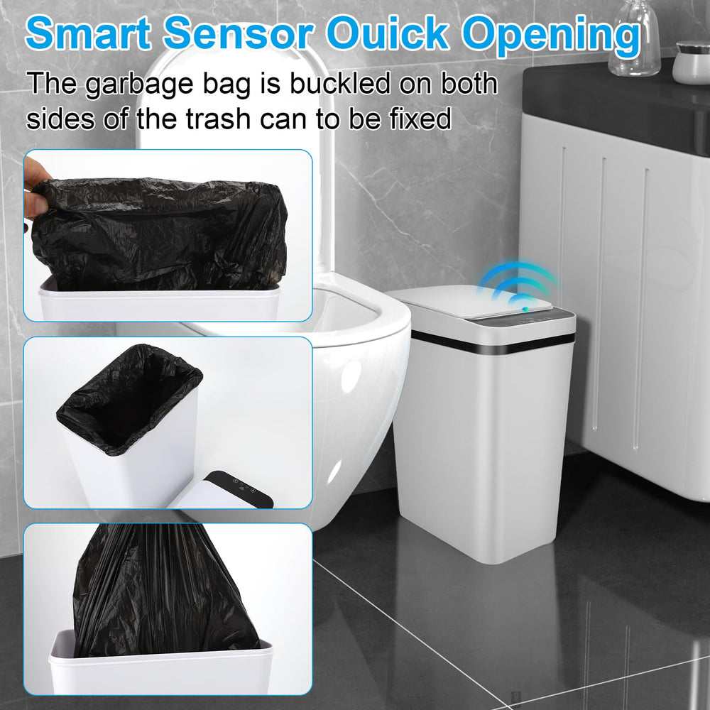 QSFWCSM poubelle dans une salle de bain moderne pour un rangement discret