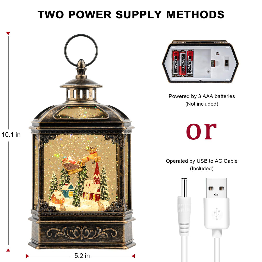 Qualdout lanterne posée sur table de Noël crée atmosphère chaleureuse