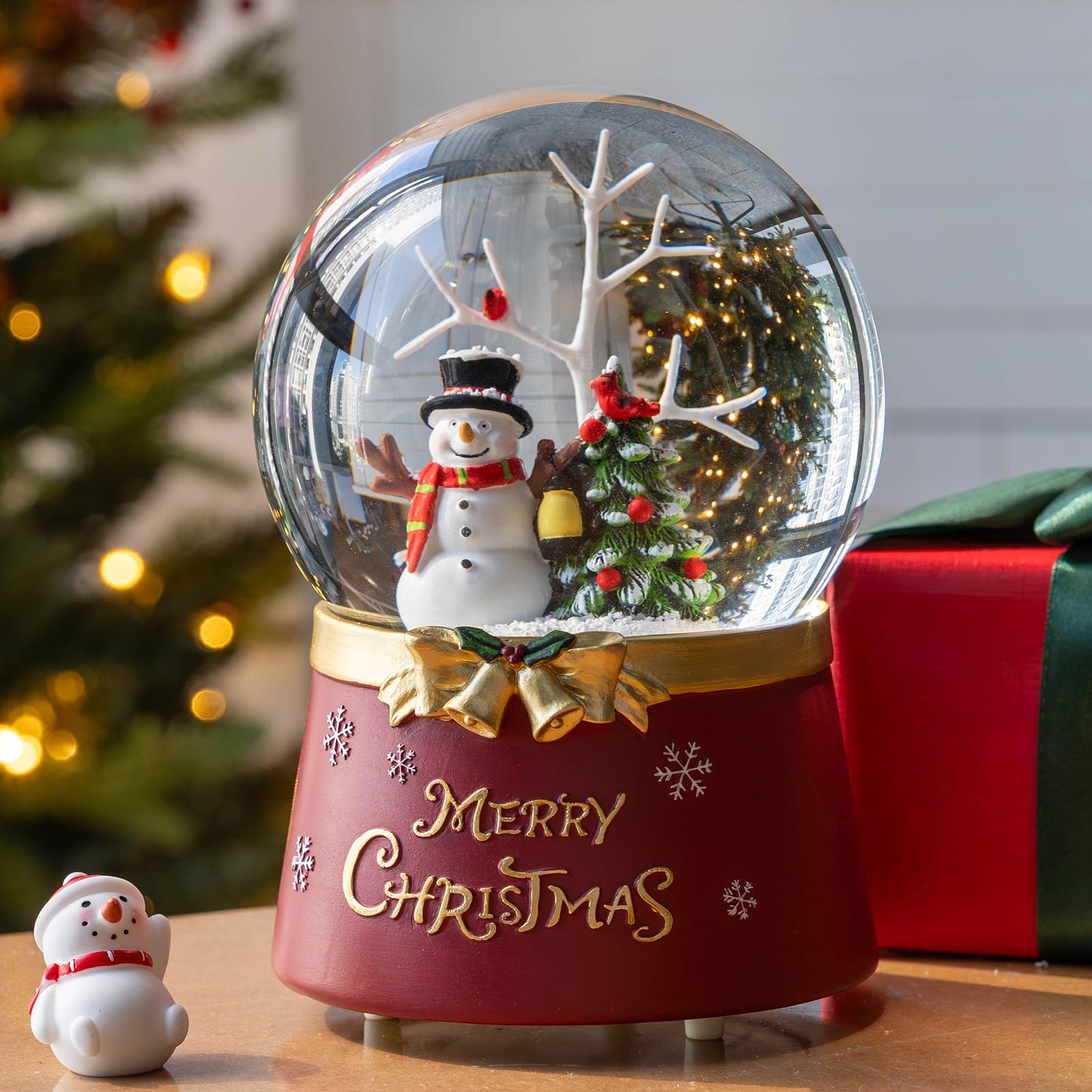 Qualdout LED chaude allumée créant une ambiance cosy de Noël