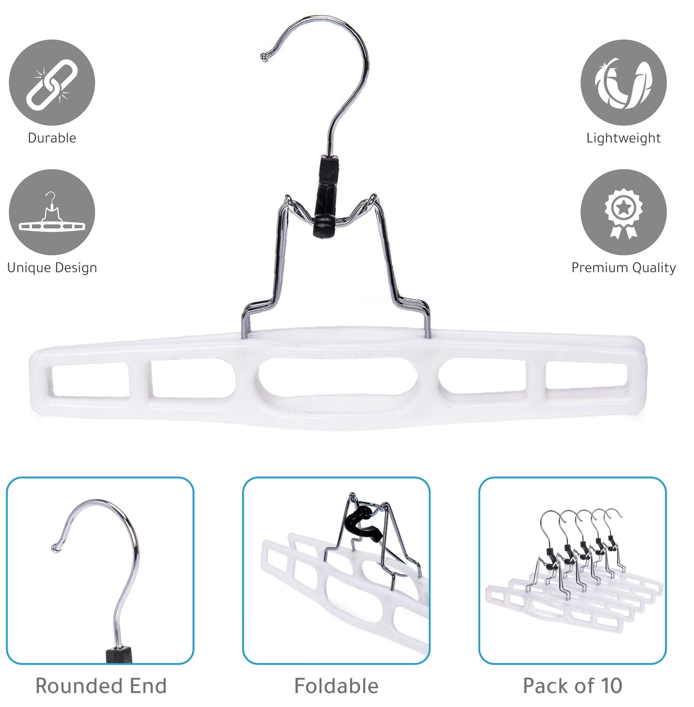 Quality Hangers gros plan du profil mince, économise espace sur la tringle