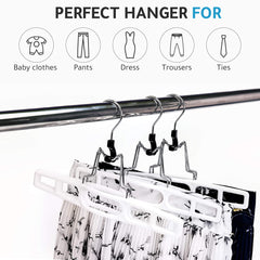 Quality Hangers zoom sur la pince verrouillable montrant maintien sécurisé
