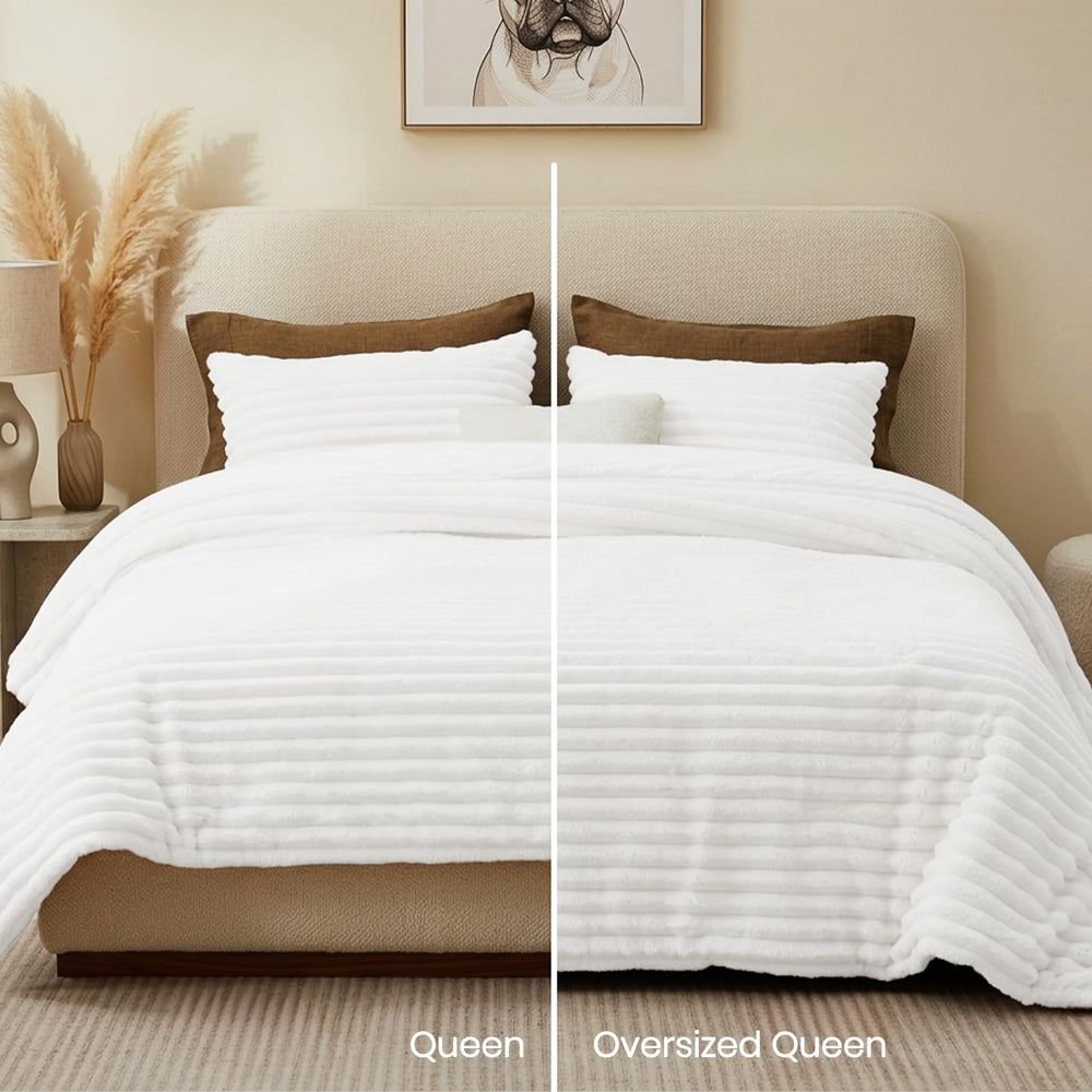 Quataly comparaison échelle montrant taille queen et couverture