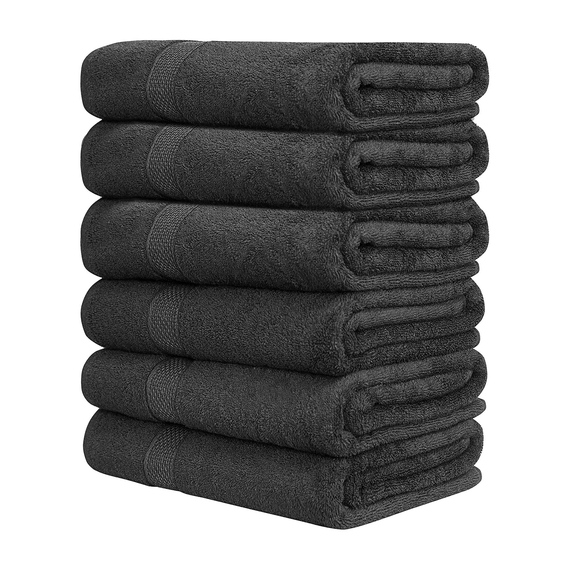 QUBA LINEN pack de six serviettes gris face avant, confort immédiat