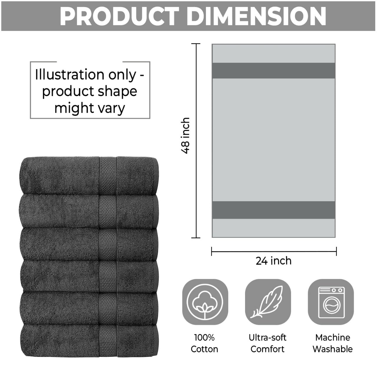 QUBA LINEN pile de serviettes sur étagère, rangement pratique et élégant