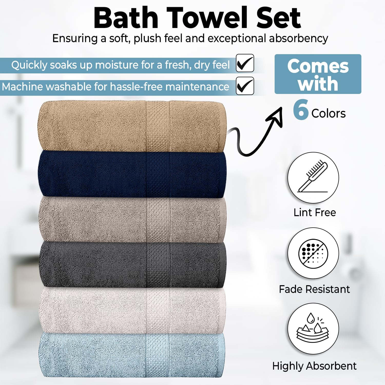 QUBA LINEN serviette en usage après douche illustrant absorption rapide