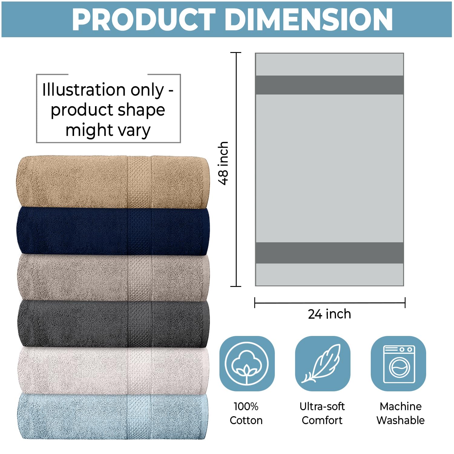 QUBA LINEN gros plan sur la texture coton montrant douceur et absorption