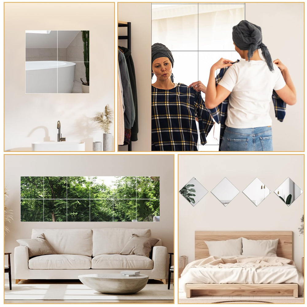 Queekay plateau miroir utilisé comme centre de table décoratif brillant pour événements
