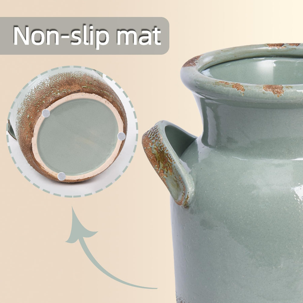 Quoowiit vase détail du fini distressed offrant look authentique