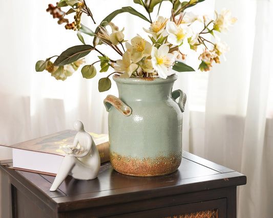 Quoowiit vase vue de dessus mettant en valeur ouverture large pratique