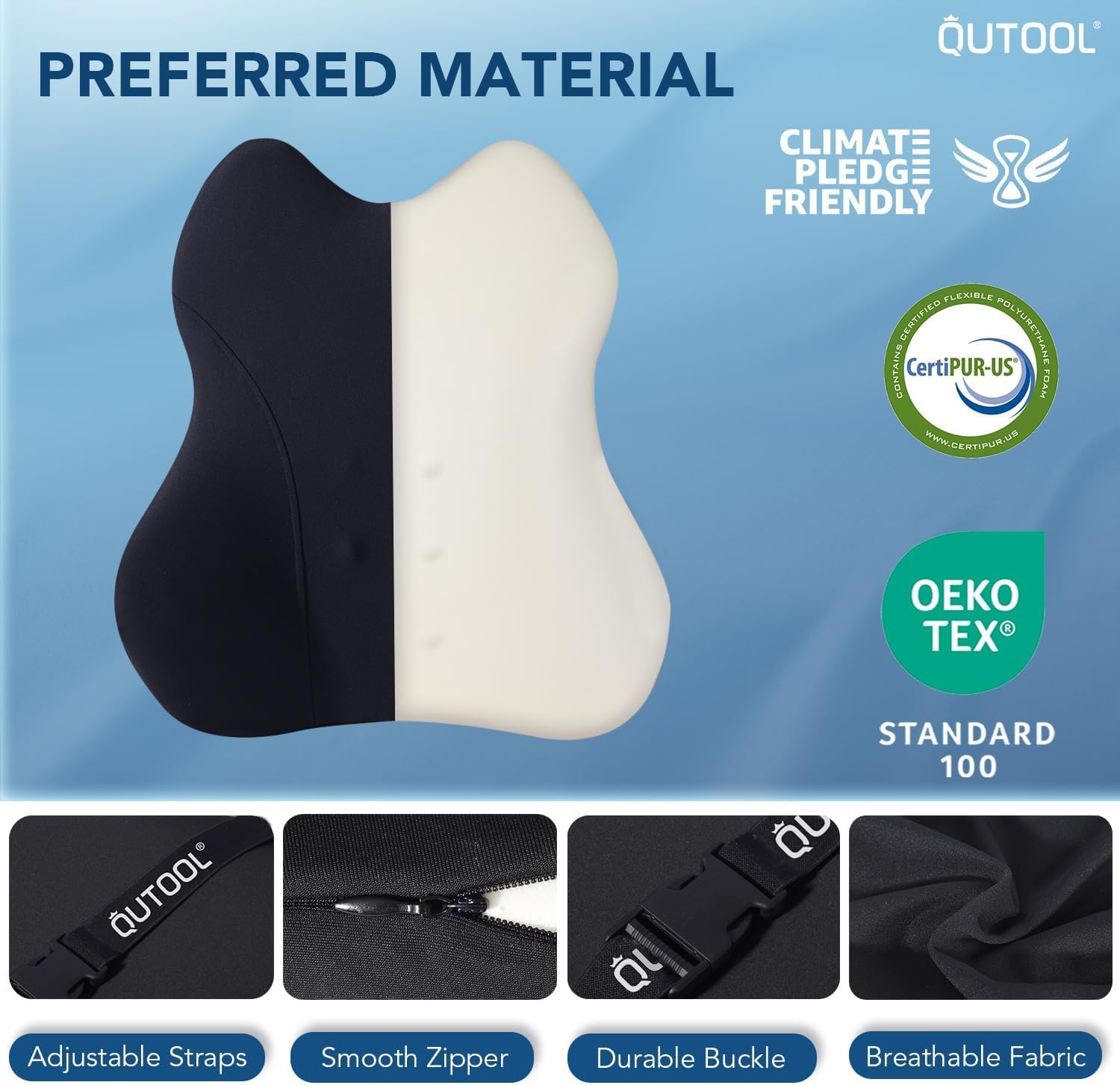 QUTOOL coussin placé sur siège de camion, compatible SUV et utilitaires