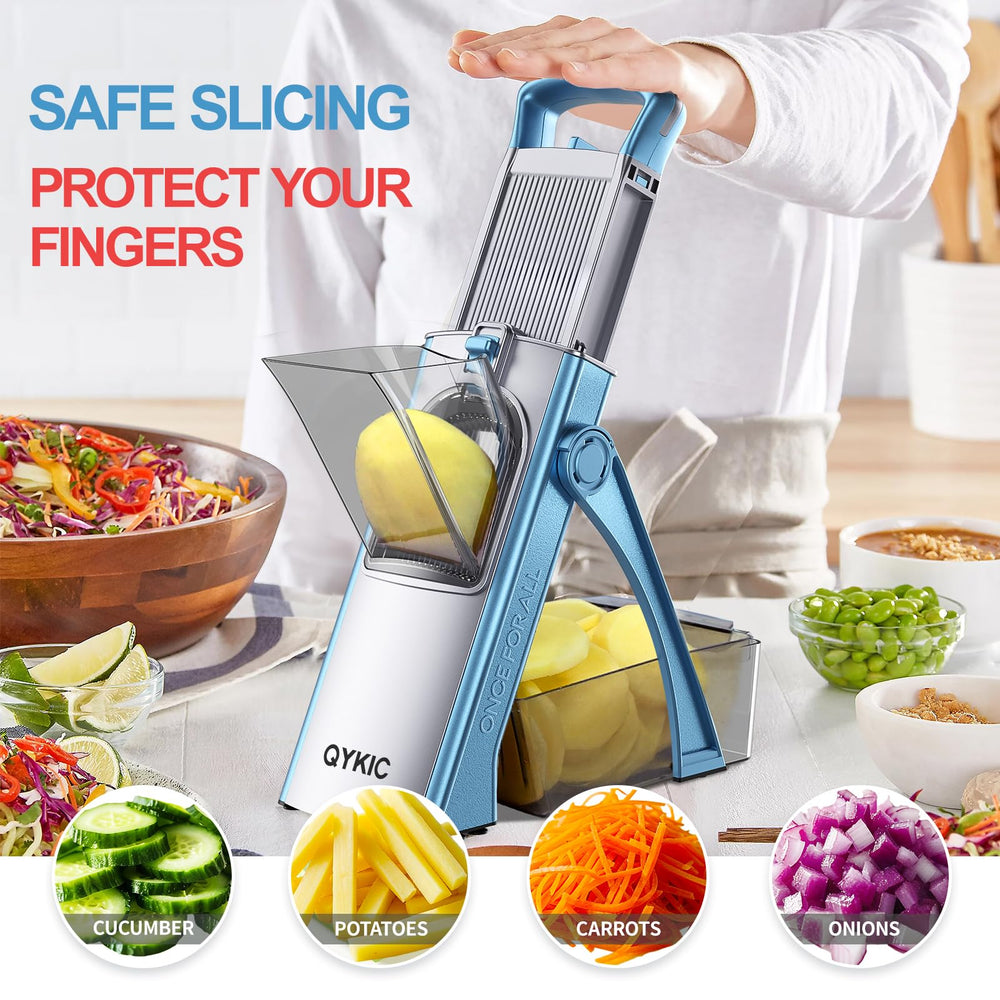 QYKIC en utilisation coupe julienne et spirale pour recettes rapides