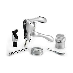 Rabbit ouvre-bouteille argent face montrant extraction rapide