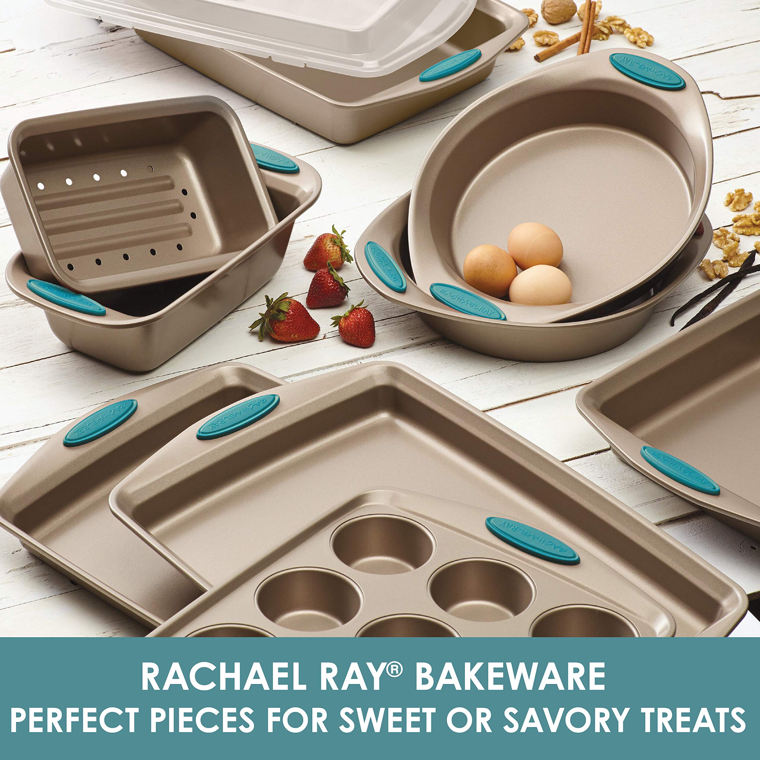 Rachael Ray Cucina texture antiadhésive intérieure, démoulage facile et nettoyage rapide