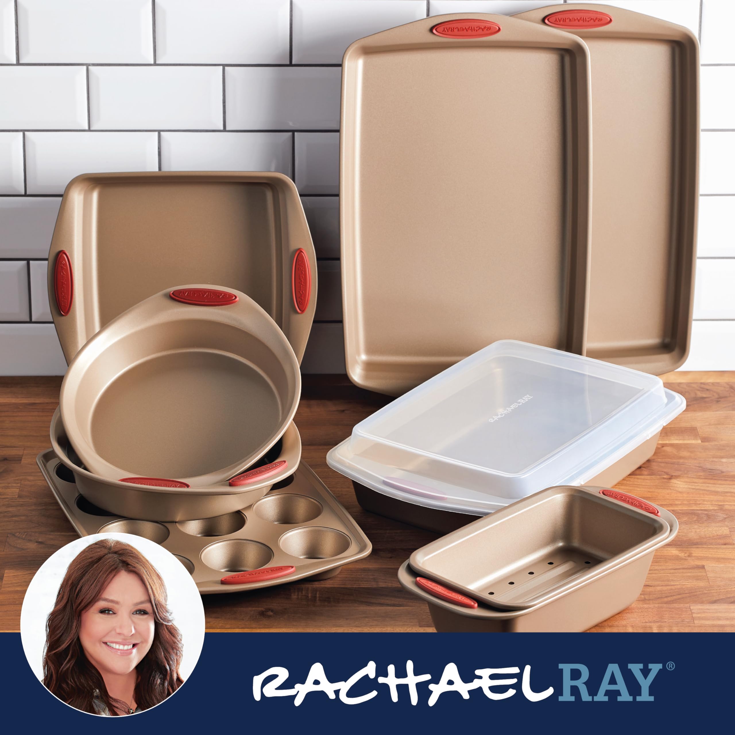 Rachael Ray Cucina moules au four avec plats cuits montrant résultats constants