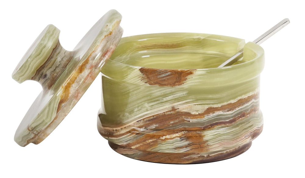 Radicaln salière en marbre vue avant, design stable et élégant