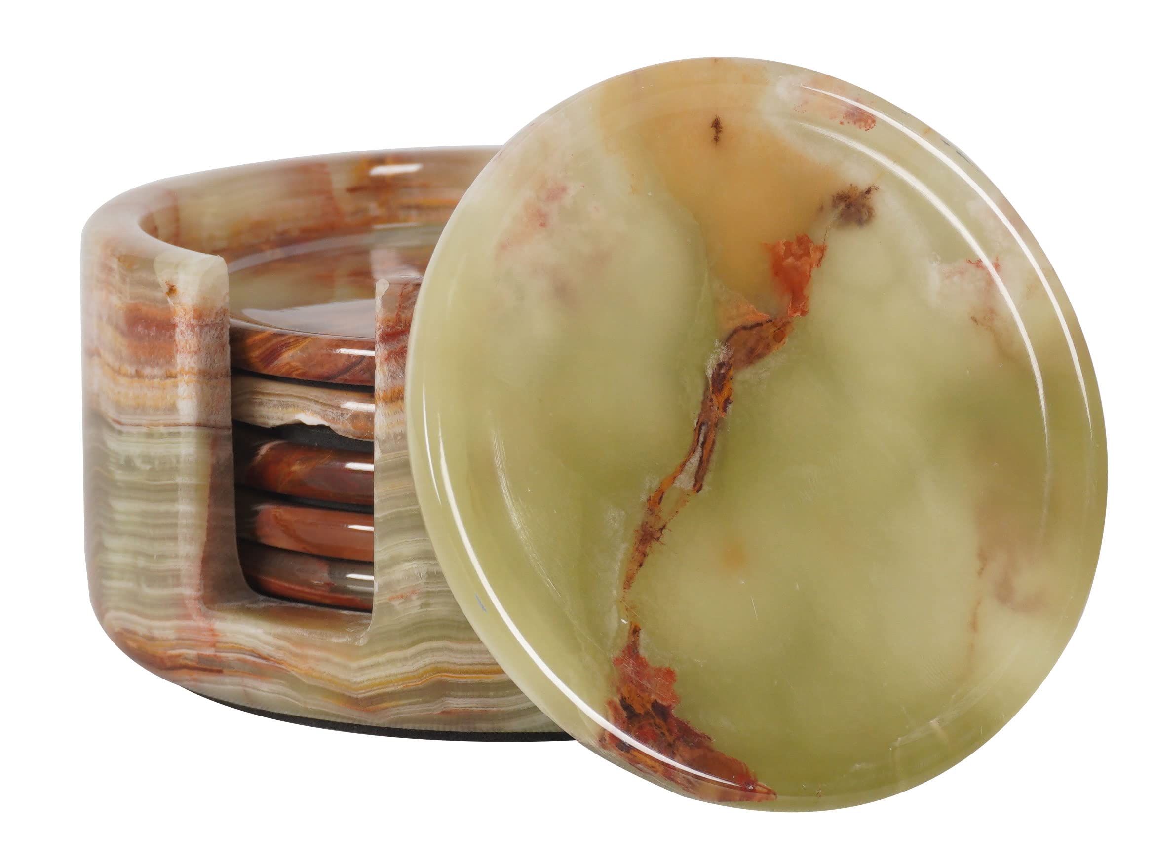 Radicaln emballage sécurisé avec lot de sous-verres en marbre pour protection