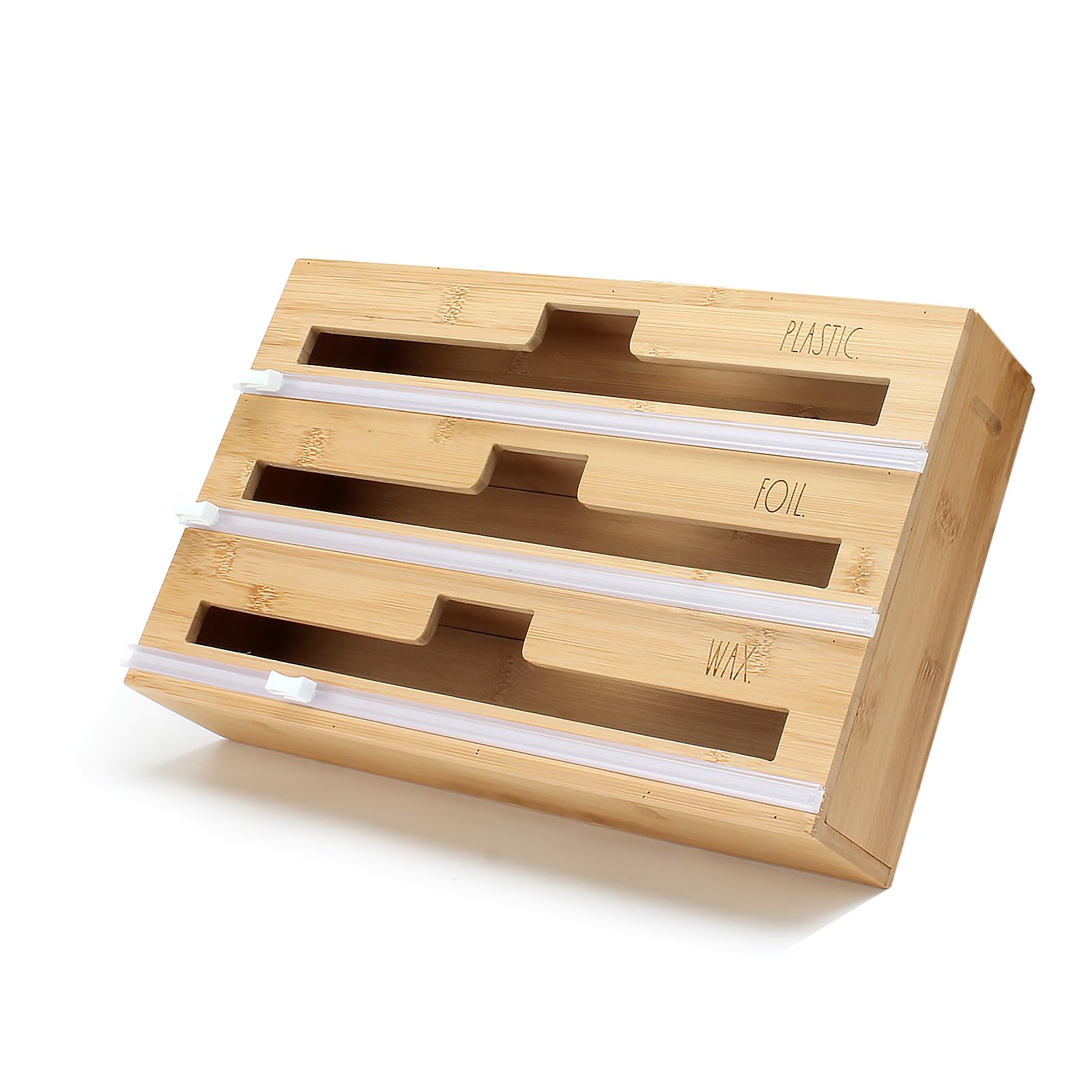 Rae Dunn organiseur bambou vue avant pour rangement tiroir efficace