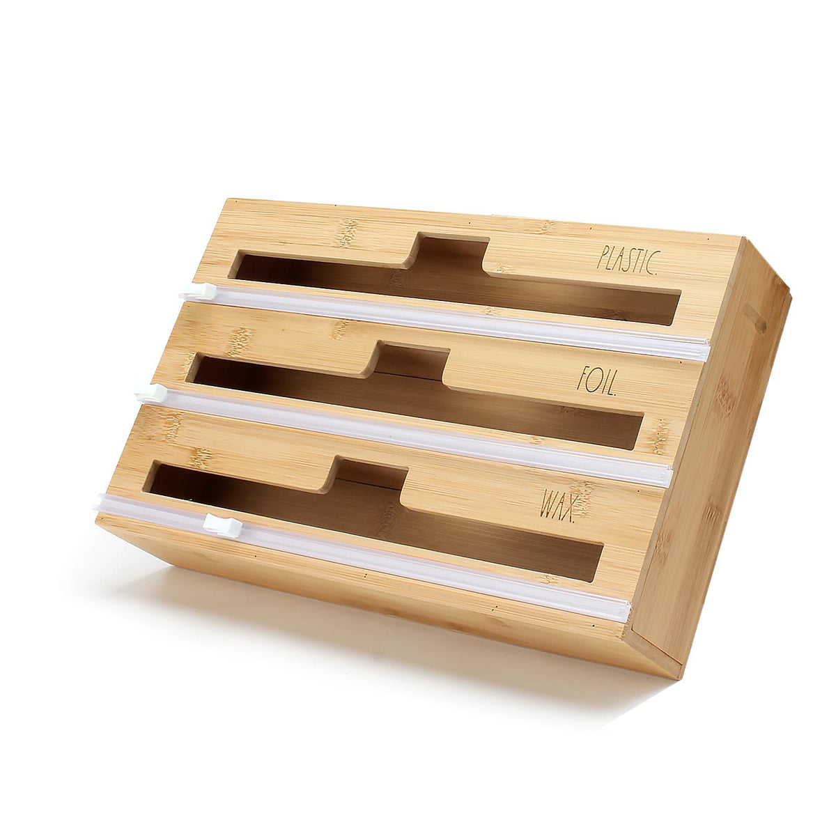 Rae Dunn organiseur bambou vue avant pour rangement tiroir efficace