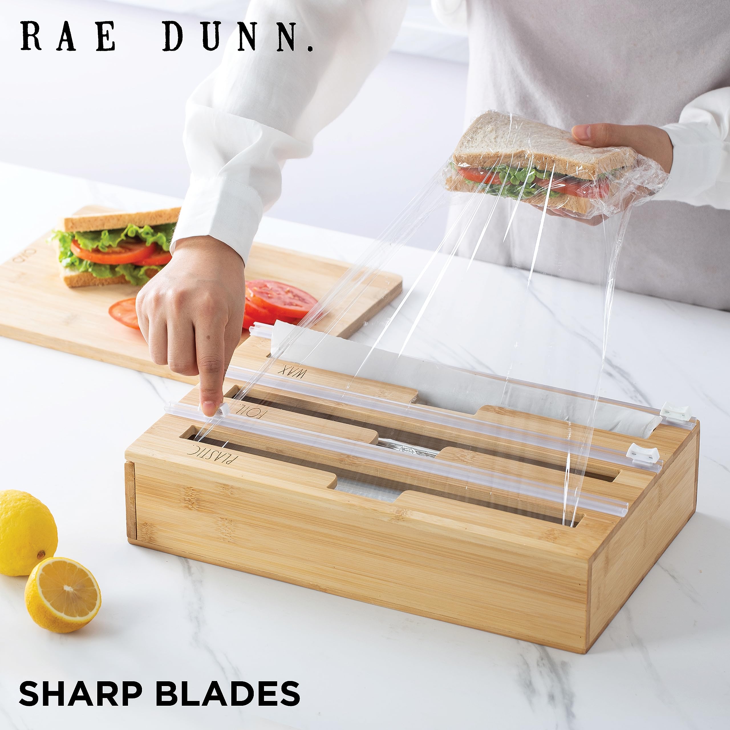 Rae Dunn détail du grain de bambou durable et esthétique