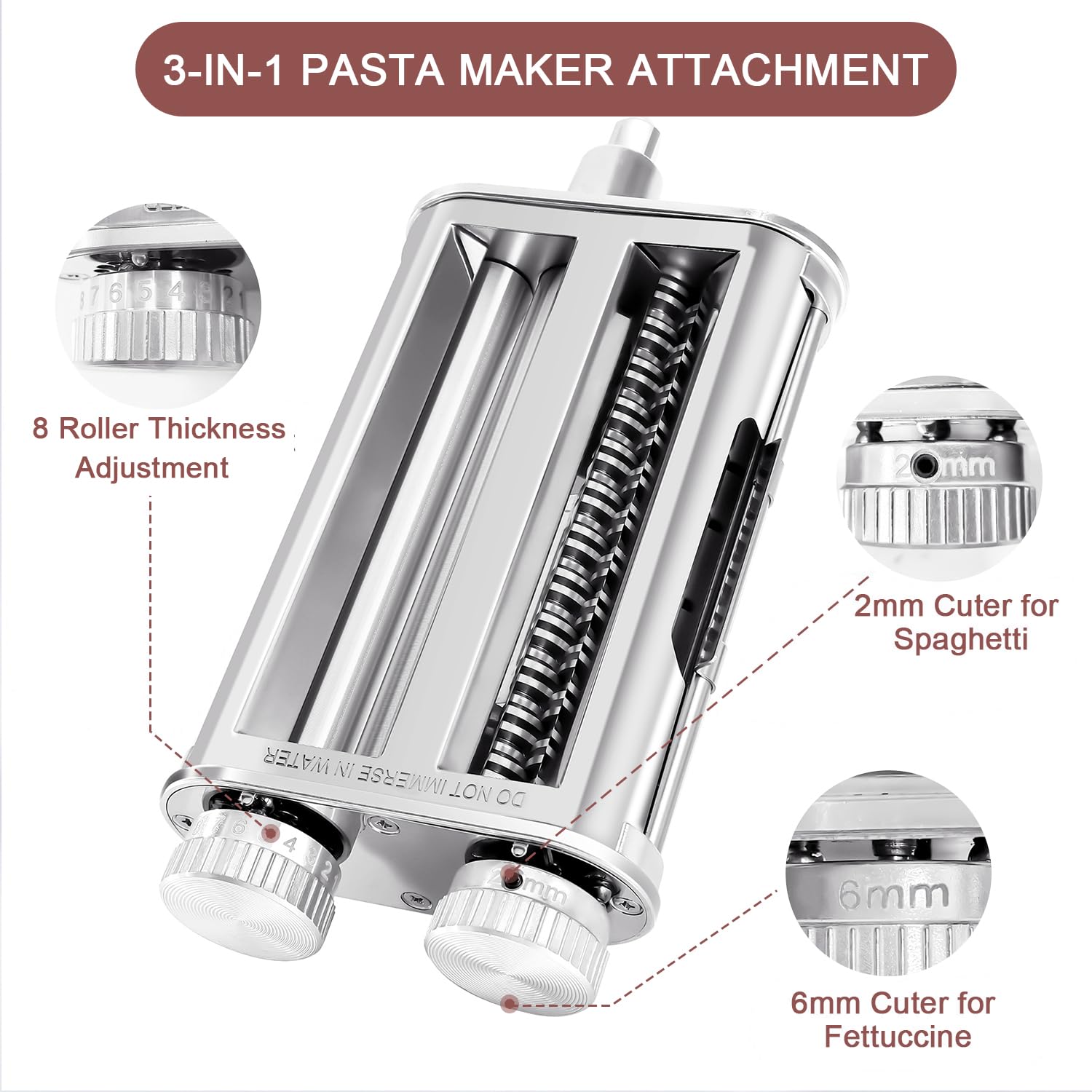 RAFBAR gros plan sur les rouleaux inox offrant une texture lisse pour pâtes homogènes