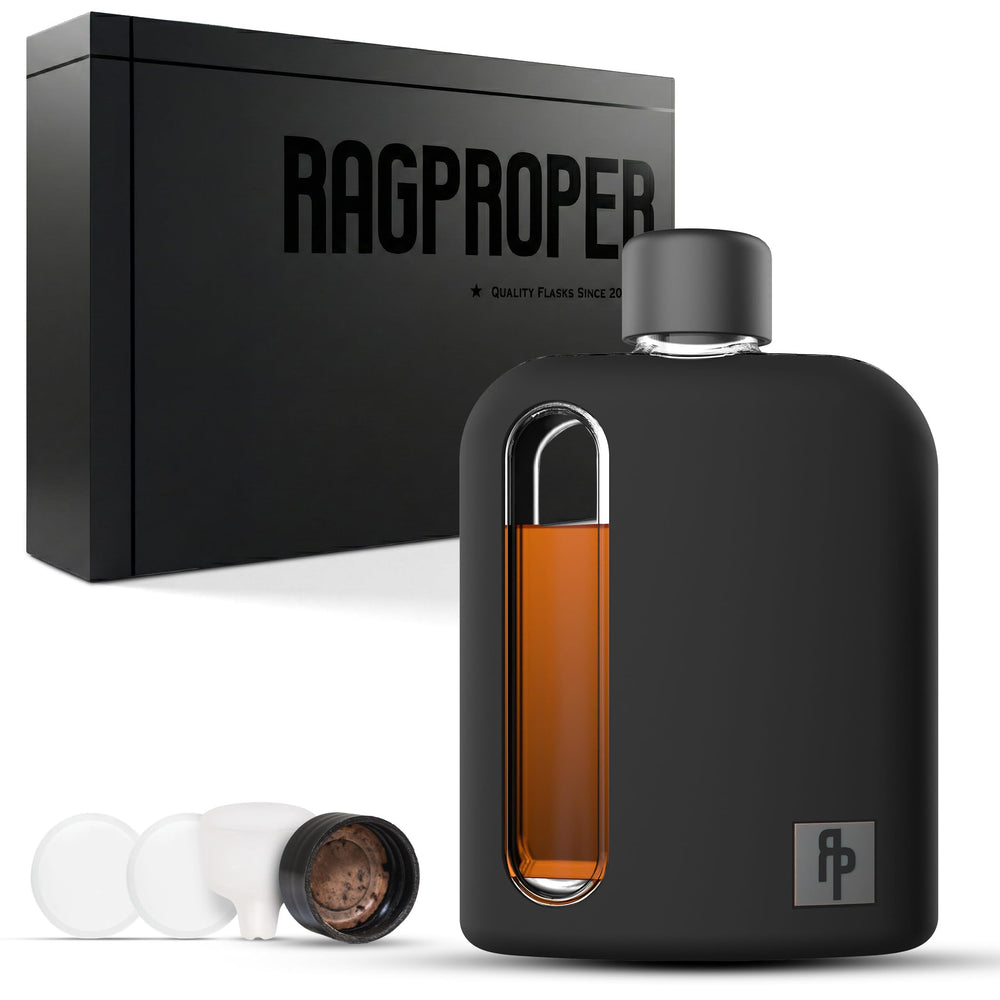 Ragproper flasque verre face avant montrant design élégant et maniabilité