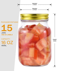 Rainforce bocal en usage pour confiture maison, conservation fiable et claire