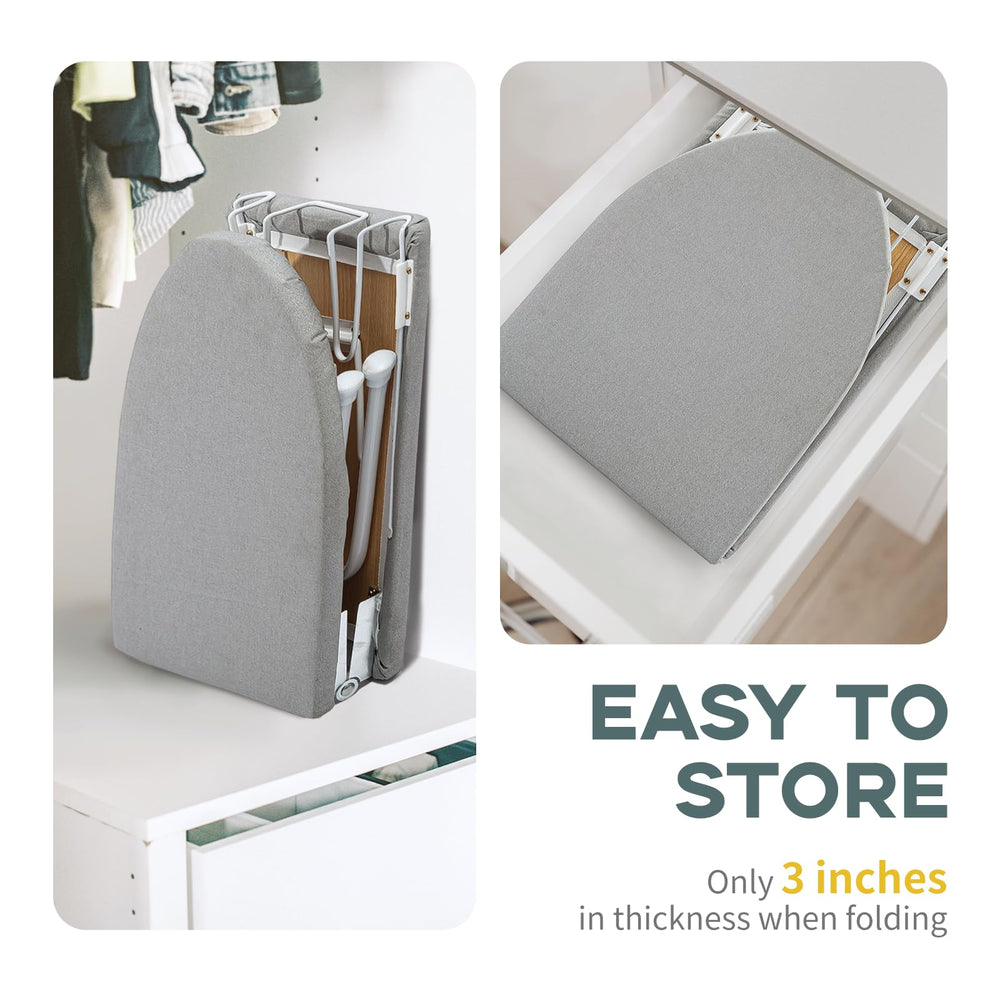 RAINHOL planche en usage sur table repassage rapide et pratique