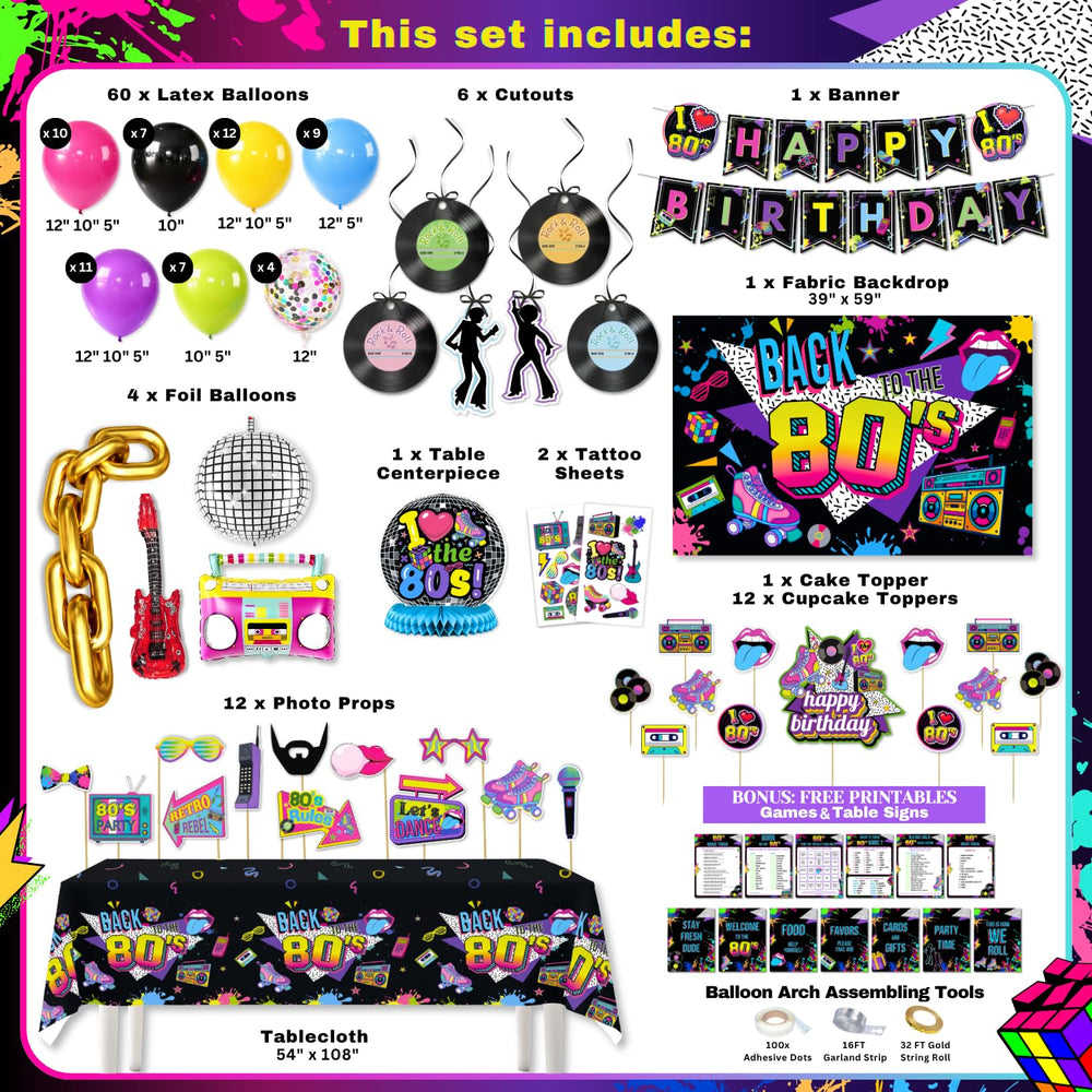 RainMeadow guirlande et ballons assortis, rend la mise en place rapide