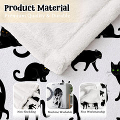 RAMEN BLANKET avec chat dessus, idéal pour animaux et câlins