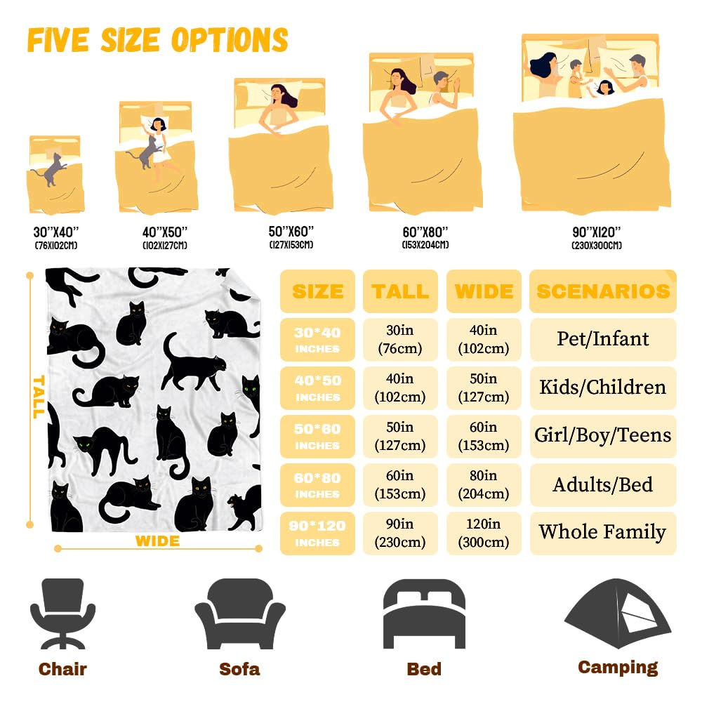 RAMEN BLANKET étendue pour comparaison tailles, choix adapté familial
