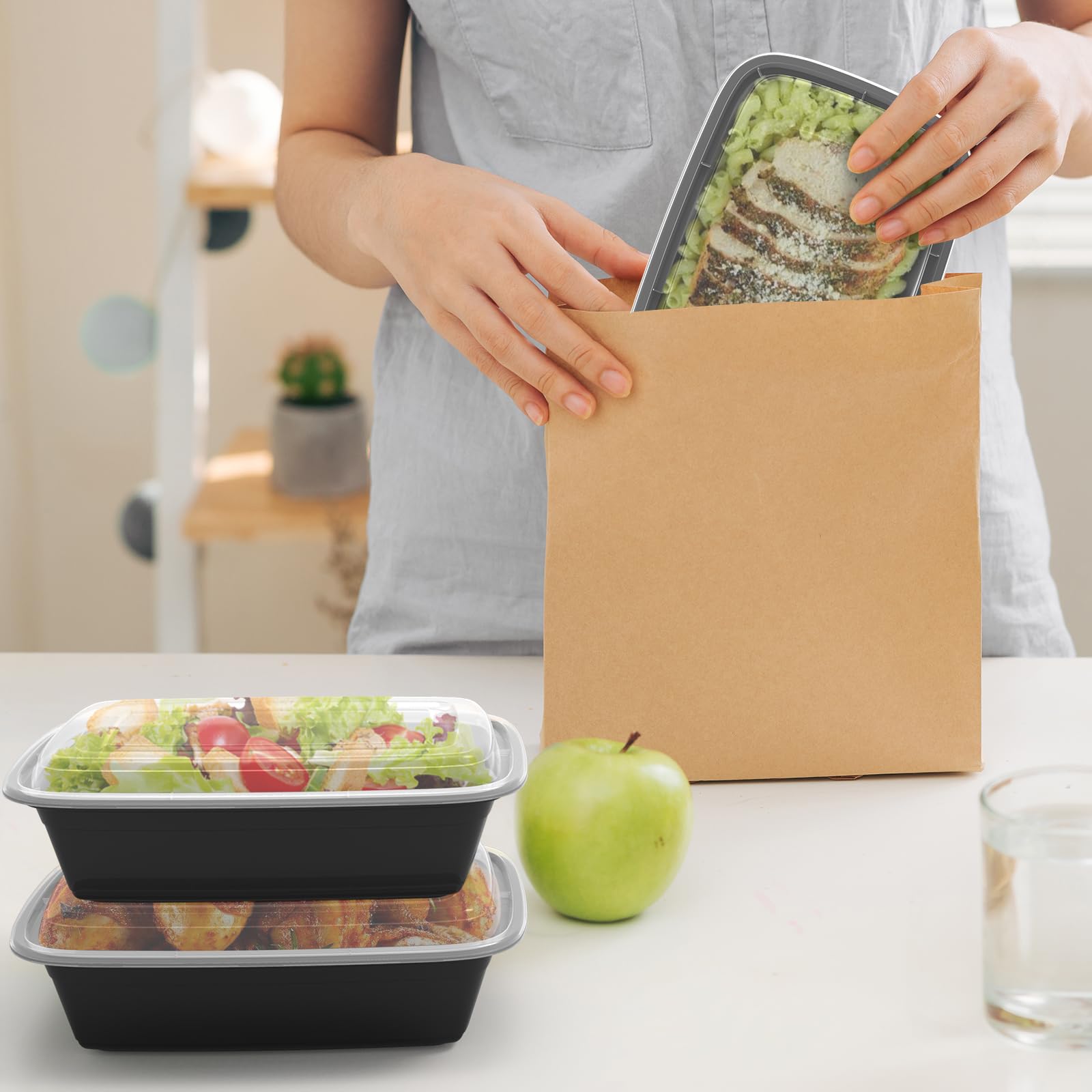 RANLITTLE boîte repas utilisée lors d'une préparation de repas familiale organisée