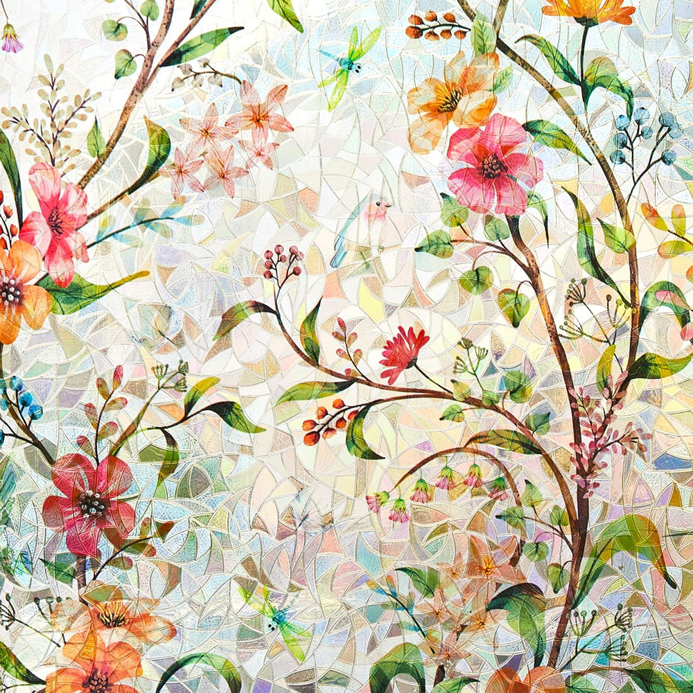 Ranzdn vue de face vitrail montrant couleurs et esthétisme décoratif