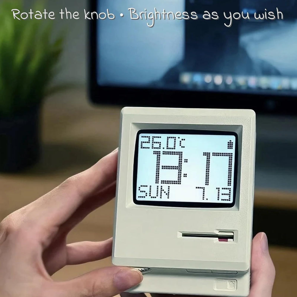 RayCue Maclock comparaison taille avec clé USB montre l'échelle compacte