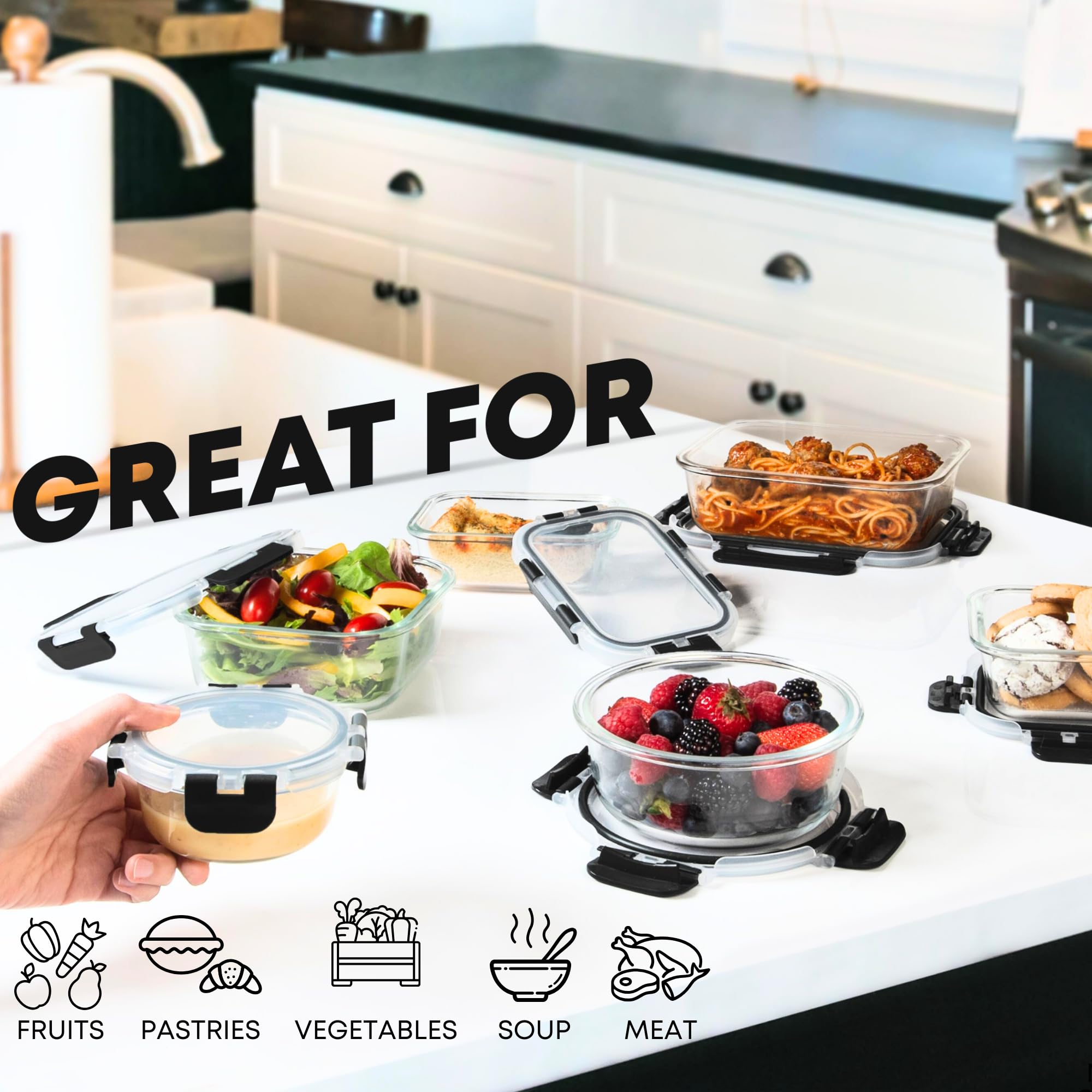 Razab contenant rempli prêt repas illustrant portionnement pratique