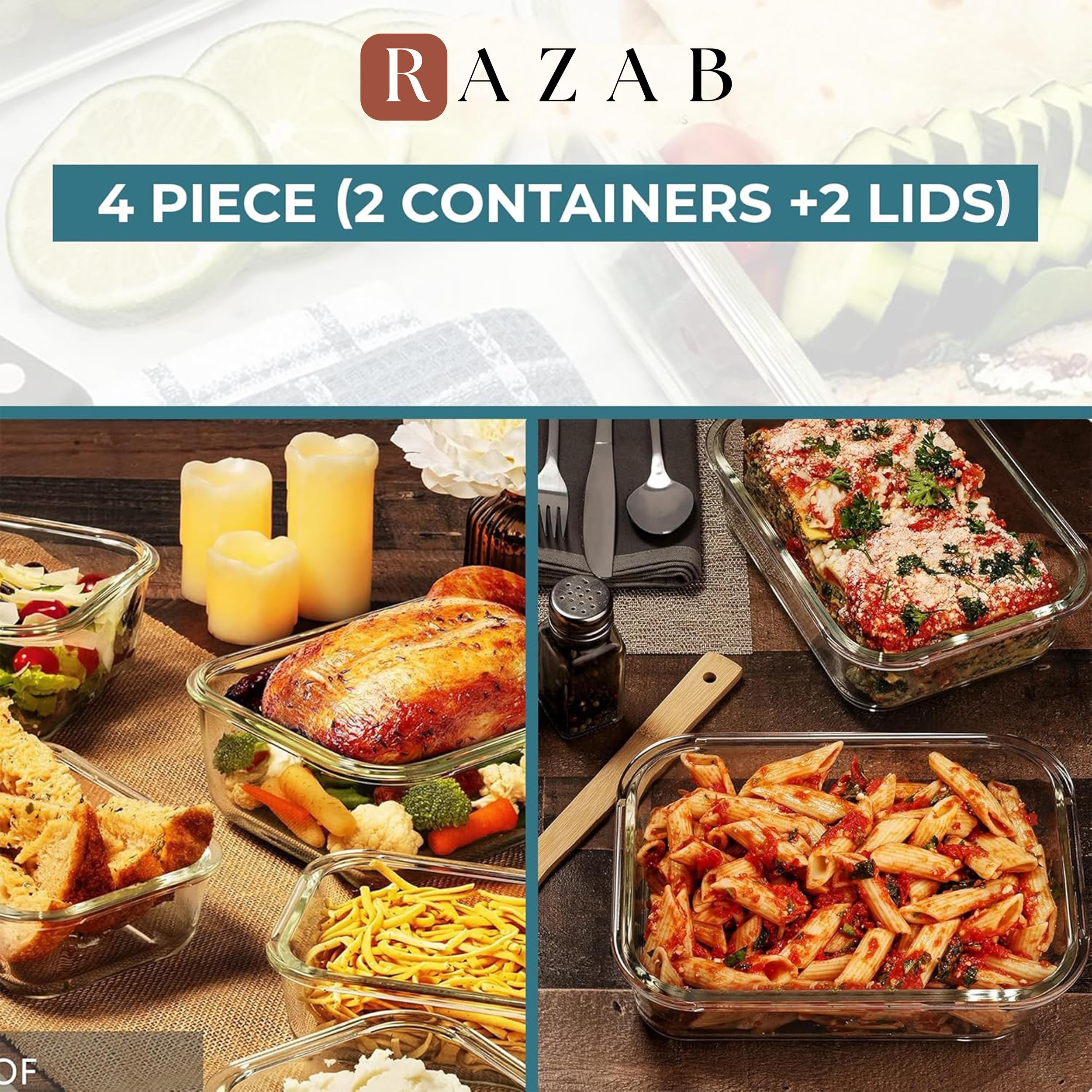 Razab comparaison de taille avec une main pour évaluer la capacité 52 oz