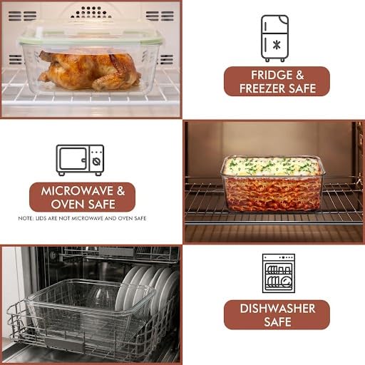 Razab contenant en cuisine avec lasagne, cuisson et service faciles