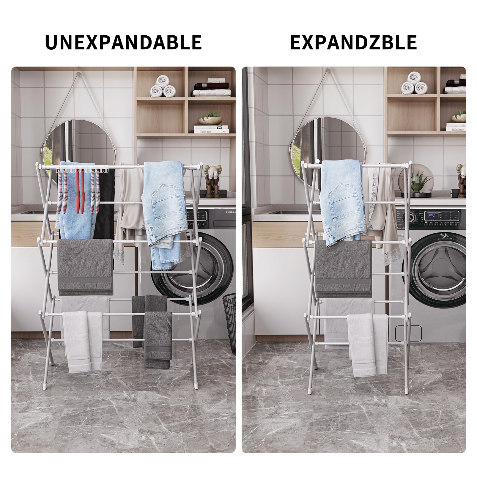 Rbitroise étendoir en usage intérieur séchage efficace dans appartement