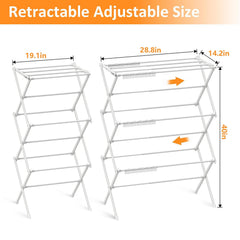 Rbitroise étendoir plié design compact pour rangement facile
