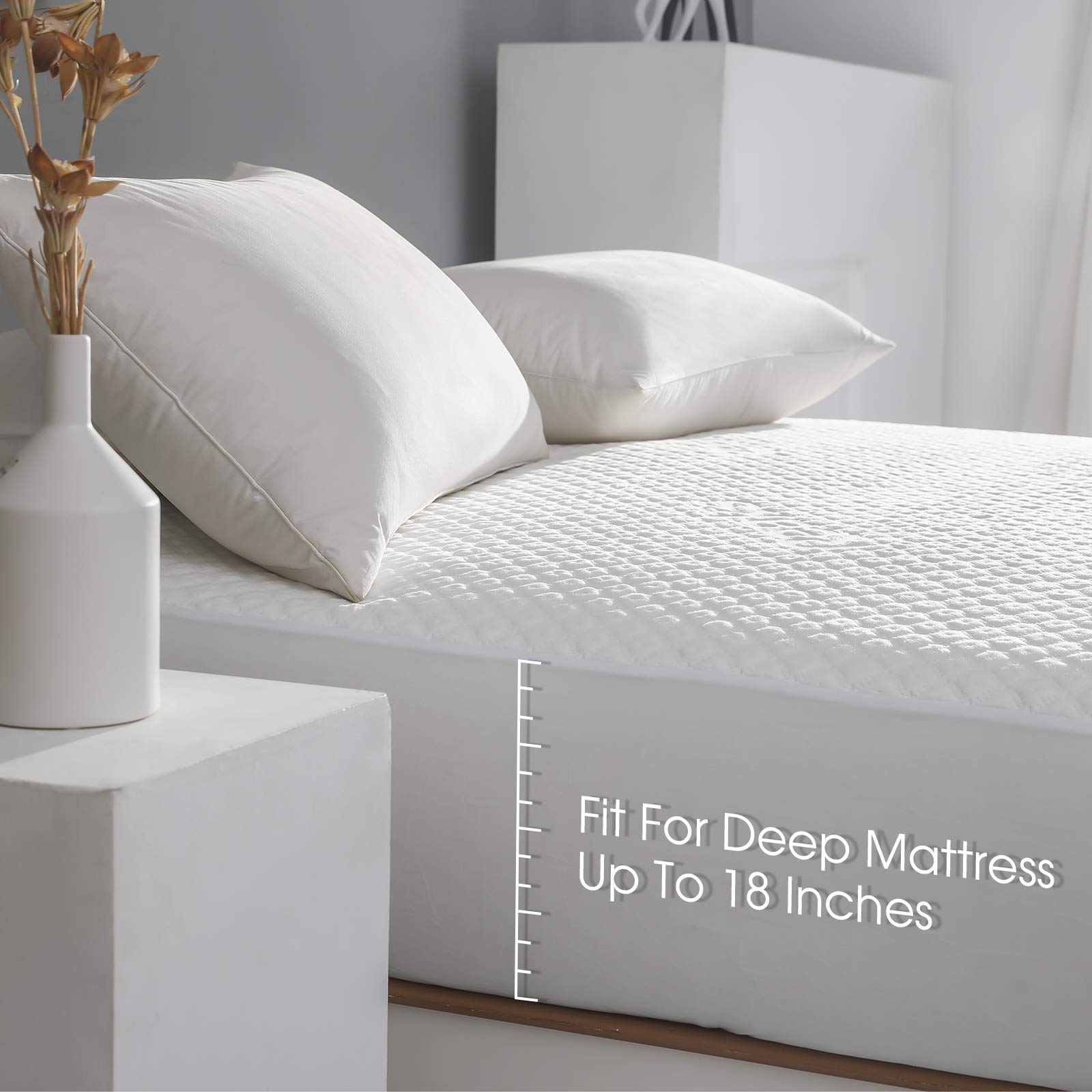 Reaks jupes élastiques ajustées tenant un matelas de 18 pouces