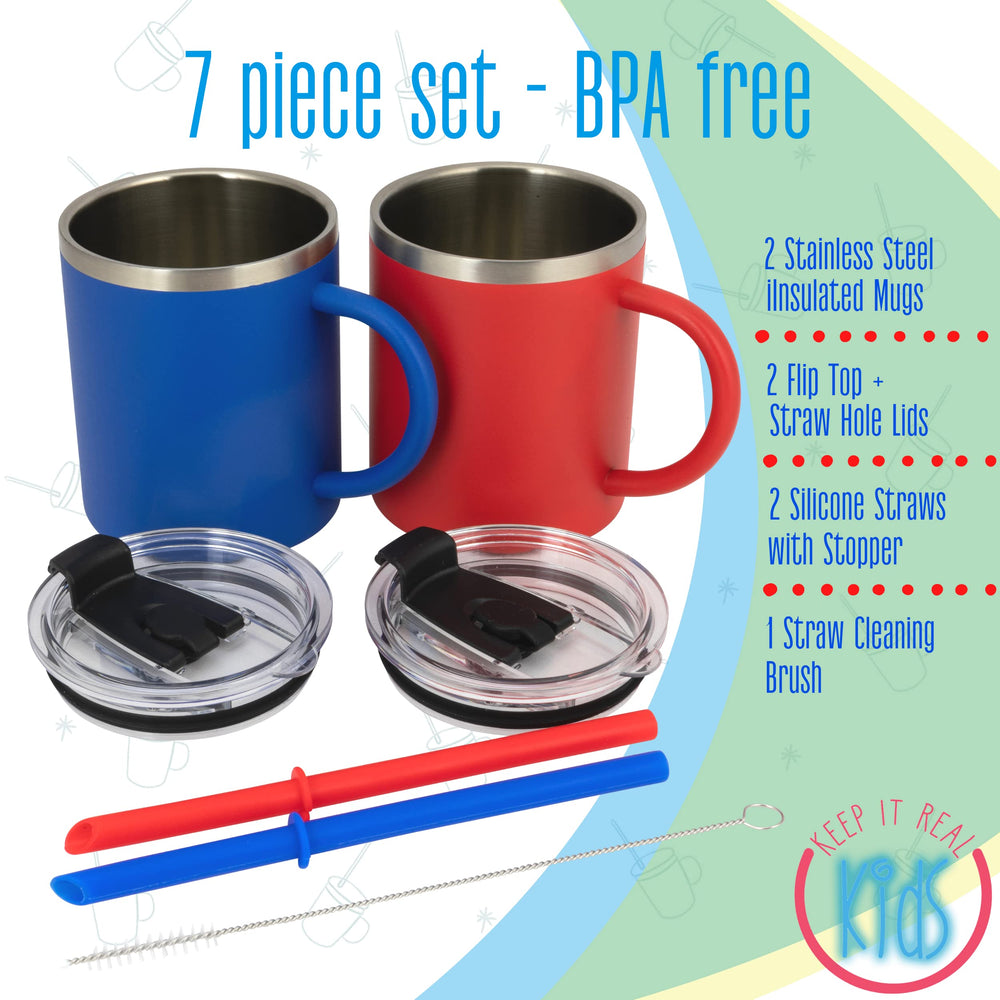 Real Deal Steel mug en usage avec chocolat chaud protégeant les mains