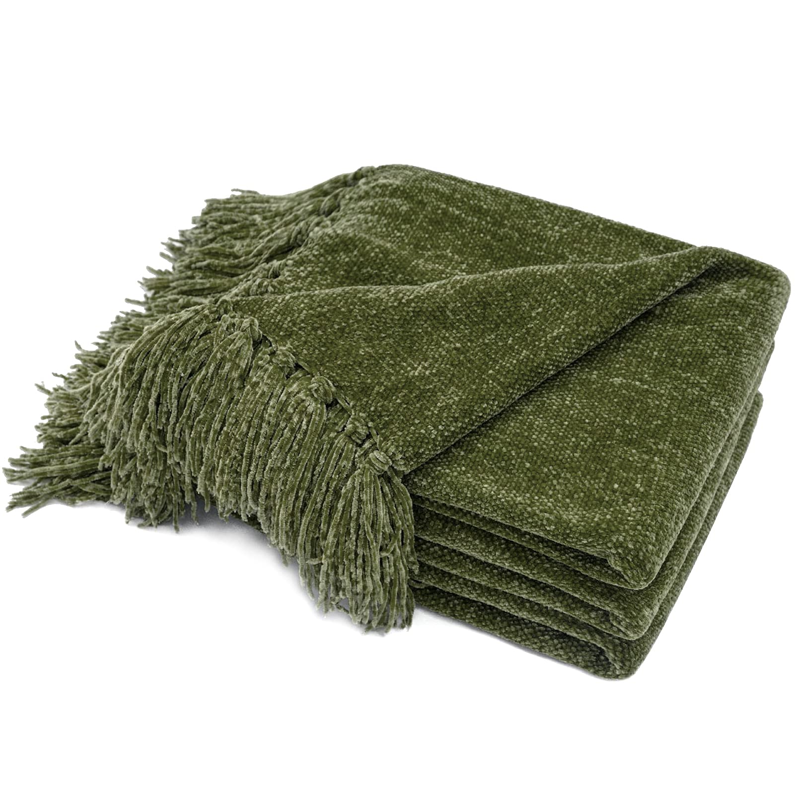 RECYCO plaid face avant vert loden montrant design accueillant
