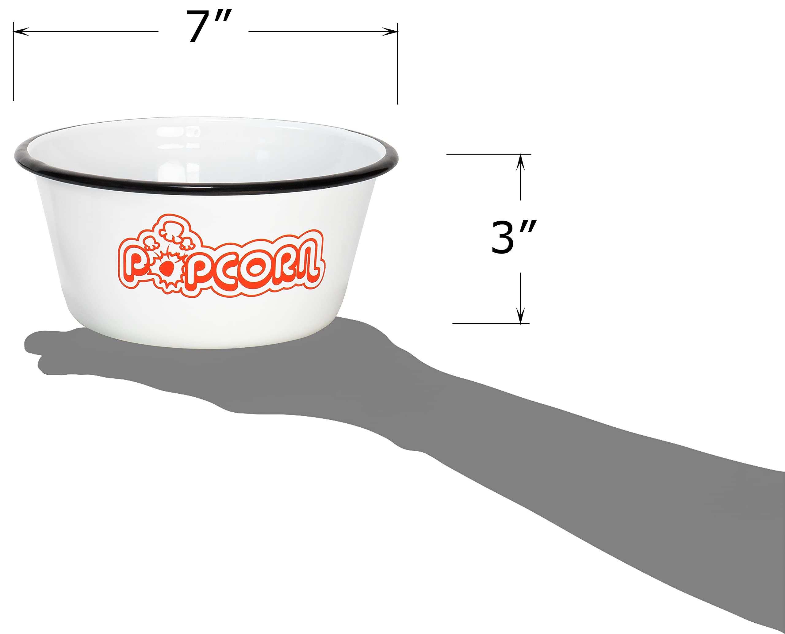 Red Co. détail impression POPCORN lisible pour présentation attractive