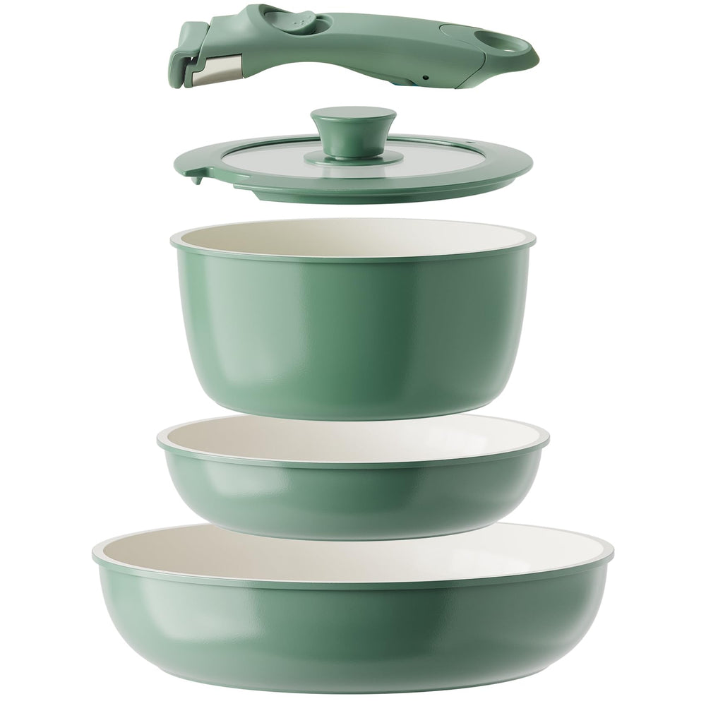 Redchef vue de face de l'ensemble vert montrant design et finition, gain d'organisation