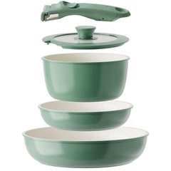 Redchef vue de face de l'ensemble vert montrant design et finition, gain d'organisation