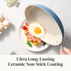 Redchef gros plan du revêtement céramique triple couche pour une cuisson antiadhésive